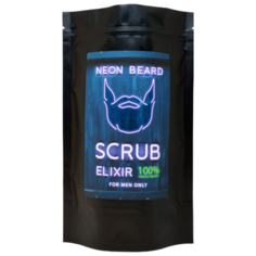 Скраб для тела NEON BEARD "JAMAICAN RUM" с маслами, гималайской, эпсомской и морской солью 250 гр.