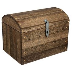 Сундук состаренный 50x38x35см, липа "Банные штучки" (34308)