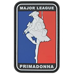 Нашивка (шеврон патч patch) "Major League Primadonna", на липучке, 4.3 x 6.8 см Teamzlo Workshop