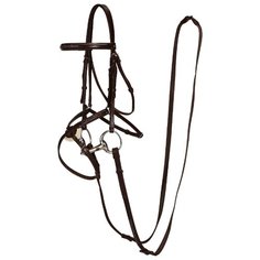 Уздечка с поводьями для лошади PADDOCK FS FOUGANZA X Декатлон Decathlon
