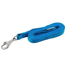 Поводок капроновый CHOKERZ синий со светоотражающей лентой. Длина 2 м. Ширина 25 мм.