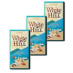 Шоколад белый с миндалем и кокосом White Hill, Спартак, 90 гр.* 3шт.