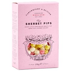 Карамель со вкусом фруктового щербета в картонной коробке C&B, 190 г