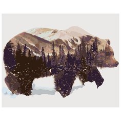 Картина по номерам Живопись по Номерам "Медведь", 40x50 см
