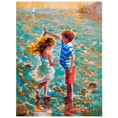 Картина по номерам "Танец на воде", 30x40 см Белоснежка