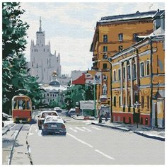 Картина по номерам "Московская улица", 30x30 см Котеин