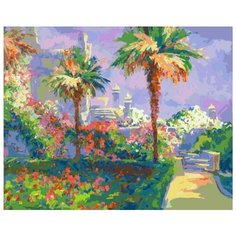Картина по номерам Белоснежка "Сиреневый вечер. Крым", 40x50 см