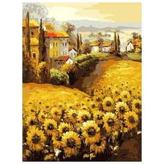 Картина по номерам "Подсолнухи Прованса", 30x40 см Белоснежка
