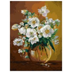 Картина по номерам "Букетик в подарок", 30x40 см Белоснежка