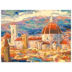 Картина по номерам Белоснежка "Дождь над Флоренцией", 30x40 см