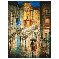 Картина по номерам "Вечерний калейдоскоп", 30x40 см Белоснежка