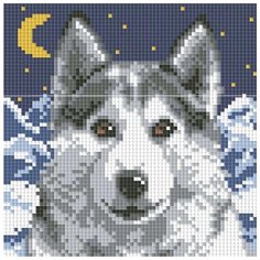 Алмазная мозаика "Вожак", 20x20 см Белоснежка