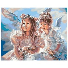 Картина по номерам Живопись по Номерам "Маленькие ангелы", 40x50 см