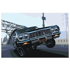 Картина по номерам, 100 x 150, KTMK-car01, "Живопись по номерам", набор для раскрашивания, раскраска
