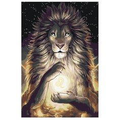 Картина по номерам, 100 x 150, KTMK-lionsign02, "Живопись по номерам", набор для раскрашивания, раскраска