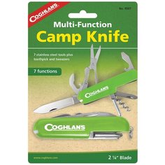 COGHLANS 9507g Многофункциональный туристический нож (7 функций), Зеленый