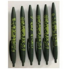 Ручка шариковая CENTRUM ARMY 85959 автоматическая, прорезиненная зеленая 0.7мм цвет чернил