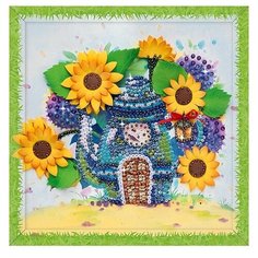 Набор для творчества мозаика из пайеток Чаепитие в подсолнухах Волшебная мастерская МБ-04