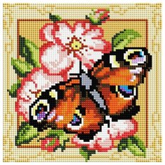 Мозаичная картина на подрамнике "Павлиний глаз" Белоснежка 368-ST-S