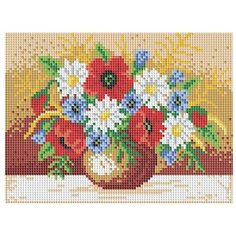 Мозаичная картина "Полевой букет"БЕЛОСНЕЖКА196-ST-S