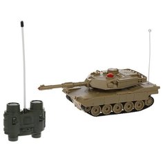 Пламенный мотор Радиоуправляемый танк Abrams М1А2 (США), 1:32, коричневый