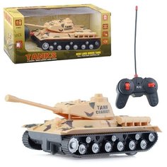 Танк р/у Oubaoloon 27 MHz, свет, звук, в коробке (AKX521D)