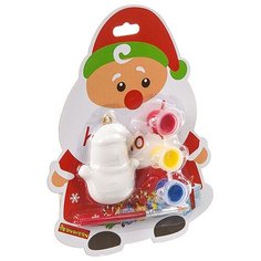 Набор для творчества Bondibon"Ёлочные украшения" на карте Д.Мороз