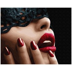 Картина по номерам Paintboy, GX32934 "Красные губы" 40х50см