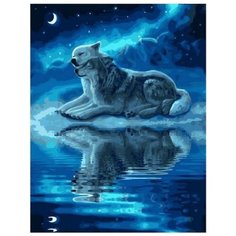 Картина по номерам GX 39197 Волки в ночи 40*50 Paintboy