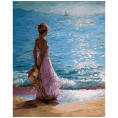 Картина по номерам Paintboy, GX21441 "Ожидание парусника" 40х50см