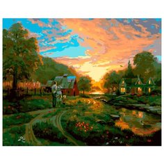 Картина по номерам Paintboy, GX25473 "Деревенская жизнь" 40х50см