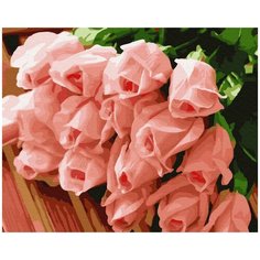 Картина по номерам Paintboy, GX32433 "17 молодых роз" 40х50см