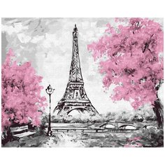 Картина по номерам Paintboy, GX26940 "Розовый Париж" 40х50см