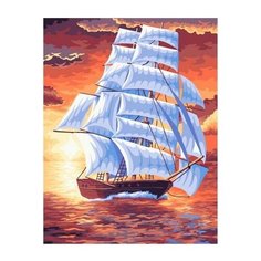 Картина по номерам Paintboy GX 39043 Белые паруса , холст на подрамнике 40х50см
