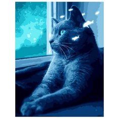 Картина по номерам GX 38997 Ночная киса 40*50 Paintboy