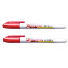 Маркер для белых досок Crown "Multi Board Slim" КОМПЛЕКТ ИЗ 2 ШТУК красный, 2 мм. (тонкий корпус)