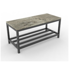 Обувница Gretta loft 70x30x30 cм серый ГРОСТАТ