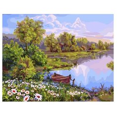 Картина по номерам GX 29372 Ромашковый берег 40*50 Paintboy