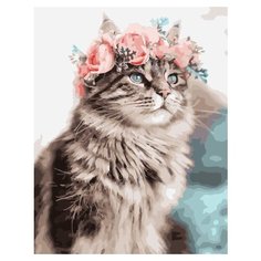 Картина по номерам PK 49018 Весенний кот 40*50 Эксклюзив Paintboy