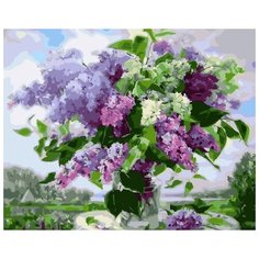 Картина по номерам PK 6030 (GX 23277) Деревенская сирень 40*50 Эксклюзив Paintboy