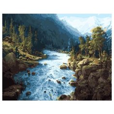 Картина по номерам GX 32537 Сила горной реки 40*50 Paintboy
