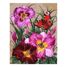 Картина по номерам GX 32036 Бабочка и лилии 40*50 Paintboy