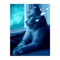 Картина по номерам GX 38997 Ночная киса 40*50 Paintboy