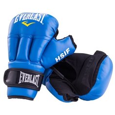 Перчатки для рук. боя Everlast HSIF PU 6oz син.