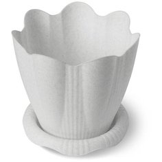 Горшок Martika с поддоном напольный Эдельвейс 29 х 26.3 см мрамор