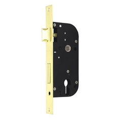 Замок врезной PALLADIUM ЗВ 1702, с ручками, цвет матовое золото/золото 3643577