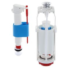 Арматура для смывных бачков "АНИ" WC8510C, нижняя подводка 1/2", хром 1339301