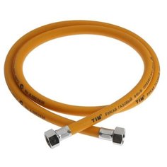 Подводка для газа TIM C-GP26-15, ПВХ, внутренняя/внутренняя резьба 1/2", 150 см 5928188