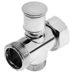 Дивертор ZEIN, для смесителя, корпус цинк, переключатель латунь, пружинный, цвет хром 5202115