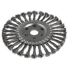 Щетка металлическая для УШМ LOM, плоская, посадка 22 мм, крученая проволока, 175 мм 2767948